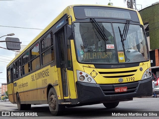 Viação Sul Fluminense 1192 na cidade de Volta Redonda, Rio de Janeiro, Brasil, por Matheus Martins da Silva. Número da foto: #8728560.