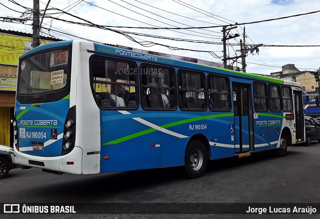 Viação Ponte Coberta RJ 190.054 na cidade de Rio de Janeiro, Rio de Janeiro, Brasil, por Jorge Lucas Araújo. Número da foto: #8729815.