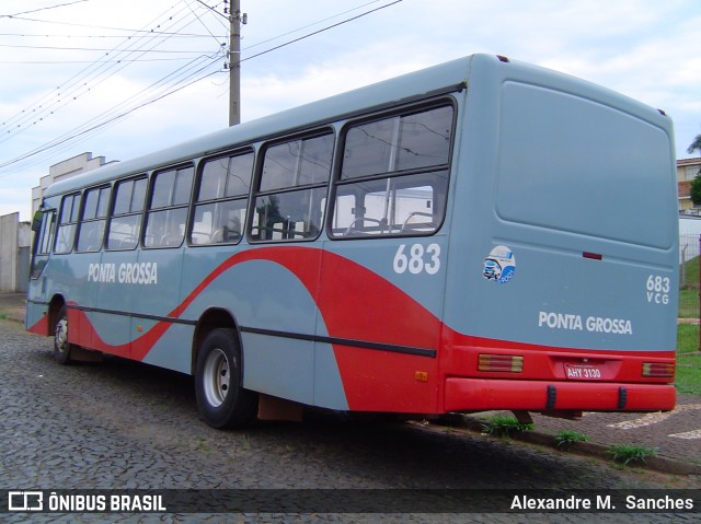 VCG - Viação Campos Gerais 683 na cidade de Ponta Grossa, Paraná, Brasil, por Alexandre M.  Sanches. ID da foto: 8729513.