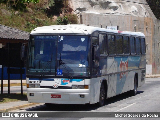 Auto Viação 1001 RJ 108.018 na cidade de Nova Friburgo, Rio de Janeiro, Brasil, por Michel Soares da Rocha. ID da foto: 8730446.