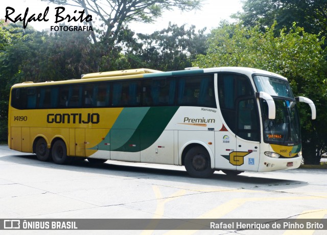 Empresa Gontijo de Transportes 14190 na cidade de São Paulo, São Paulo, Brasil, por Rafael Henrique de Pinho Brito. ID da foto: 8730088.