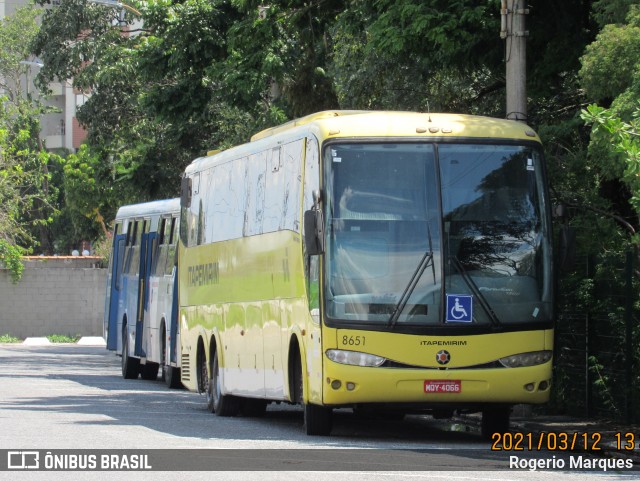 Viação Itapemirim 8651 na cidade de São José dos Campos, São Paulo, Brasil, por Rogerio Marques. Número da foto: #8730014.