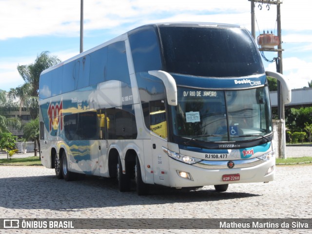 Auto Viação 1001 RJ 108.477 na cidade de Campos dos Goytacazes, Rio de Janeiro, Brasil, por Matheus Martins da Silva. ID da foto: 8728544.