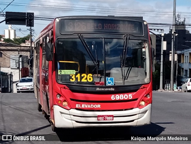 Viação Santa Edwiges 69805 na cidade de Belo Horizonte, Minas Gerais, Brasil, por Kaique Marquês Medeiros . ID da foto: 8728701.