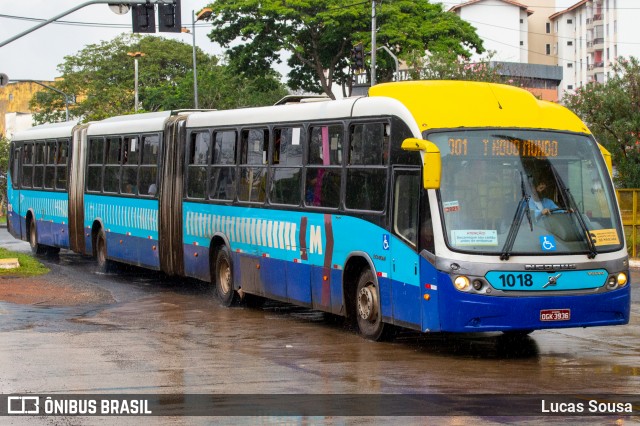 Metrobus 1018 na cidade de Goiânia, Goiás, Brasil, por Lucas Sousa. ID da foto: 8731502.