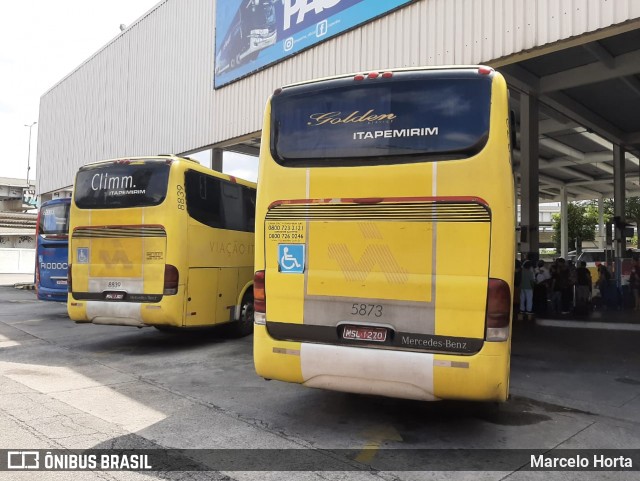 Viação Itapemirim 5873 na cidade de Rio de Janeiro, Rio de Janeiro, Brasil, por Marcelo Horta. Número da foto: #8730748.