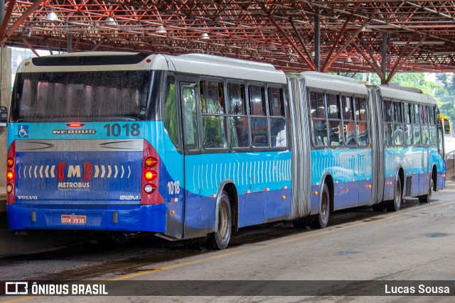 Metrobus 1018 na cidade de Goiânia, Goiás, Brasil, por Lucas Sousa. ID da foto: 8731503.