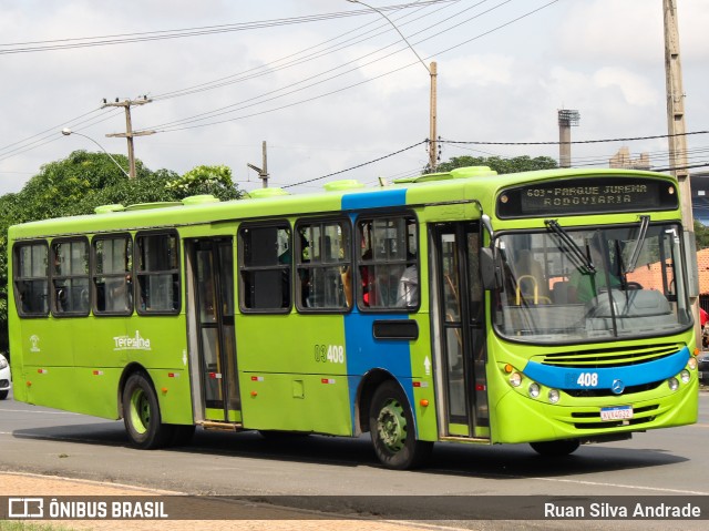 Taguatur - Taguatinga Transporte e Turismo 03408 na cidade de Teresina, Piauí, Brasil, por Ruan Silva Andrade. ID da foto: 8730729.