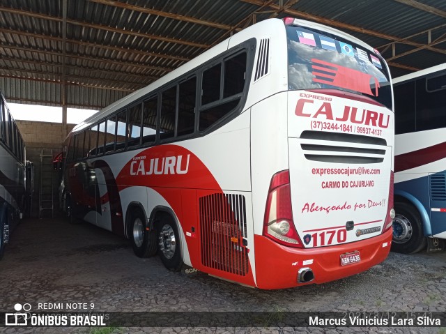 Expresso Cajuru 1170 na cidade de Carmo do Cajuru, Minas Gerais, Brasil, por Marcus Vinicius Lara Silva. ID da foto: 8731741.