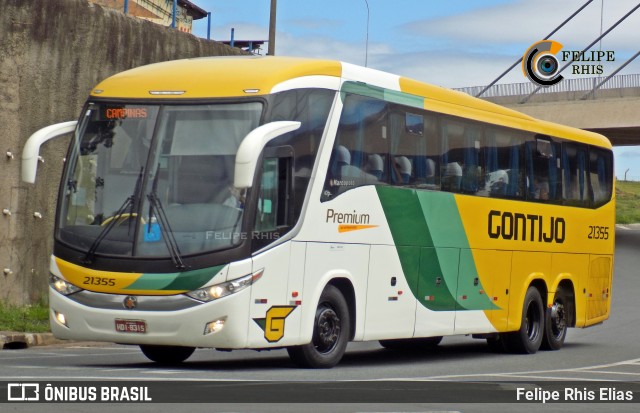 Empresa Gontijo de Transportes 21355 na cidade de Campinas, São Paulo, Brasil, por Felipe Rhis Elias. ID da foto: 8732440.