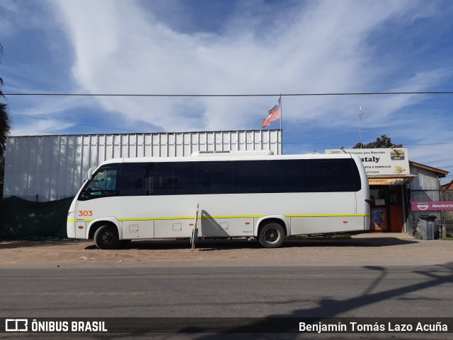 Buses Hualpén 303 na cidade de Padre Hurtado, Talagante, Metropolitana de Santiago, Chile, por Benjamín Tomás Lazo Acuña. Número da foto: #8733552.