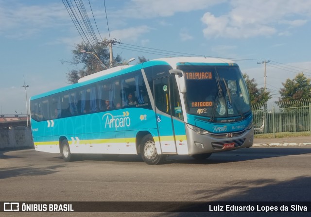 Viação Nossa Senhora do Amparo RJ 186.017 na cidade de Niterói, Rio de Janeiro, Brasil, por Luiz Eduardo Lopes da Silva. ID da foto: 8733693.