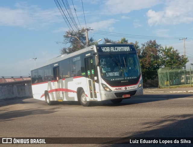 Auto Viação ABC RJ 105.031 na cidade de Niterói, Rio de Janeiro, Brasil, por Luiz Eduardo Lopes da Silva. ID da foto: 8733699.