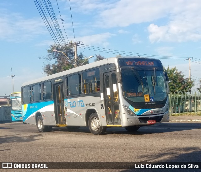 Rio Ita RJ 152.353 na cidade de Niterói, Rio de Janeiro, Brasil, por Luiz Eduardo Lopes da Silva. Número da foto: #8733702.