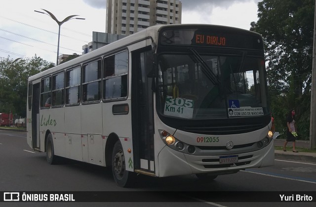Auto Ônibus Líder 0912055 na cidade de Manaus, Amazonas, Brasil, por Yuri Brito. Número da foto: #8736725.