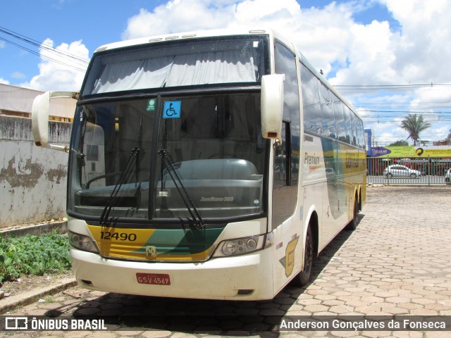 Empresa Gontijo de Transportes 12490 na cidade de Cuiabá, Mato Grosso, Brasil, por Anderson Gonçalves da Fonseca. ID da foto: 8735753.