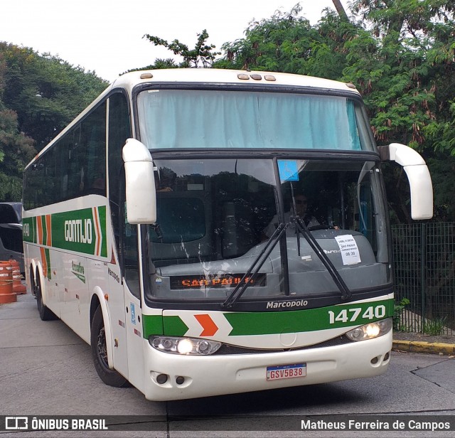 Empresa Gontijo de Transportes 14740 na cidade de São Paulo, São Paulo, Brasil, por Matheus Ferreira de Campos. ID da foto: 8738073.