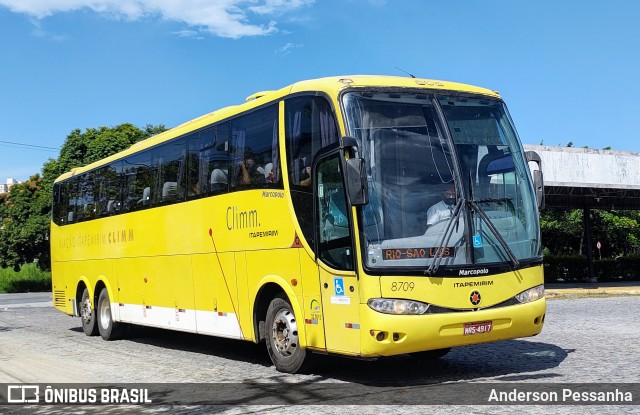 Viação Itapemirim 8709 na cidade de Campos dos Goytacazes, Rio de Janeiro, Brasil, por Anderson Pessanha. Número da foto: #8738034.