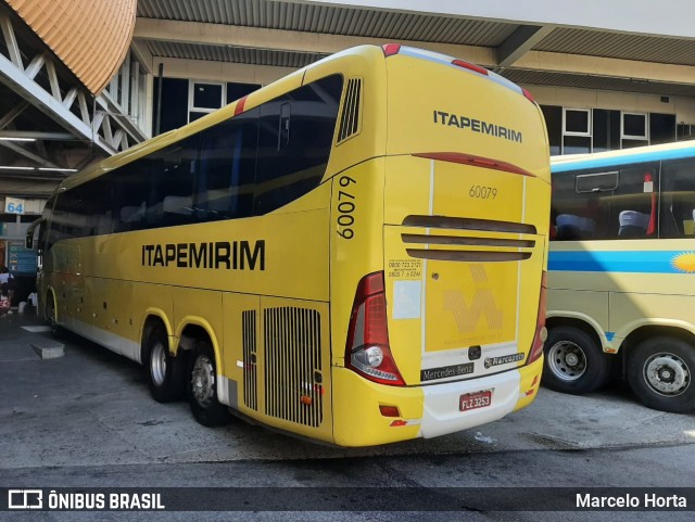 Viação Itapemirim 60079 na cidade de Rio de Janeiro, Rio de Janeiro, Brasil, por Marcelo Horta. Número da foto: #8736175.