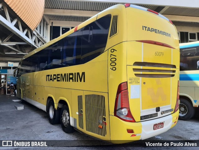 Viação Itapemirim 60079 na cidade de Rio de Janeiro, Rio de Janeiro, Brasil, por Vicente de Paulo Alves. ID da foto: 8739200.