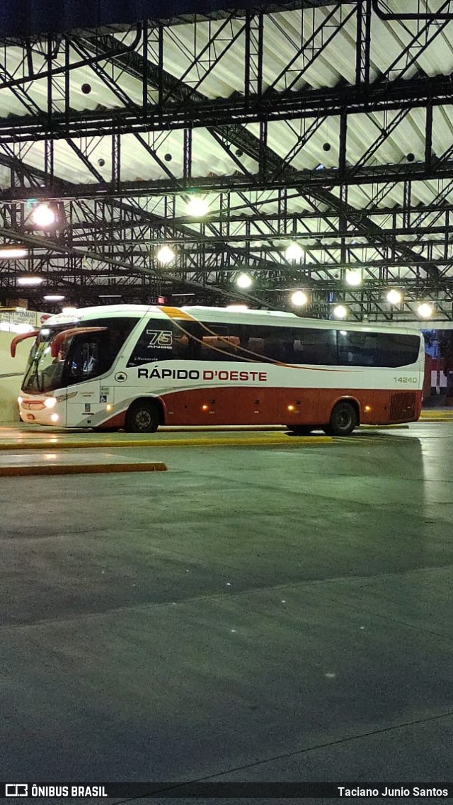 Rápido D´Oeste 14240 na cidade de Barretos, São Paulo, Brasil, por Taciano Junio Santos. ID da foto: 8739028.