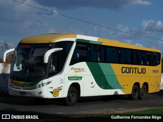 Empresa Gontijo de Transportes 18105 na cidade de Teresina, Piauí, Brasil, por Guilherme Fernandes Rêgo. ID da foto: 8740769.