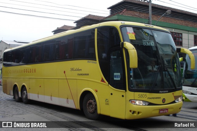 Viação Itapemirim 5805 na cidade de Rio de Janeiro, Rio de Janeiro, Brasil, por Rafael H.. ID da foto: 8740583.