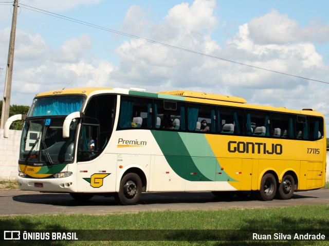 Empresa Gontijo de Transportes 17115 na cidade de Teresina, Piauí, Brasil, por Ruan Silva Andrade. Número da foto: #8742464.