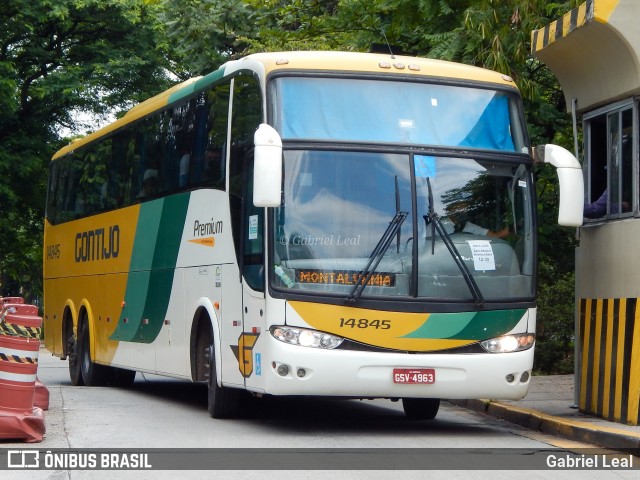 Empresa Gontijo de Transportes 14845 na cidade de São Paulo, São Paulo, Brasil, por Gabriel Leal. ID da foto: 8742061.