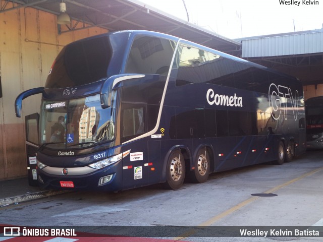 Viação Cometa 18317 na cidade de Sorocaba, São Paulo, Brasil, por Weslley Kelvin Batista. ID da foto: 8741653.