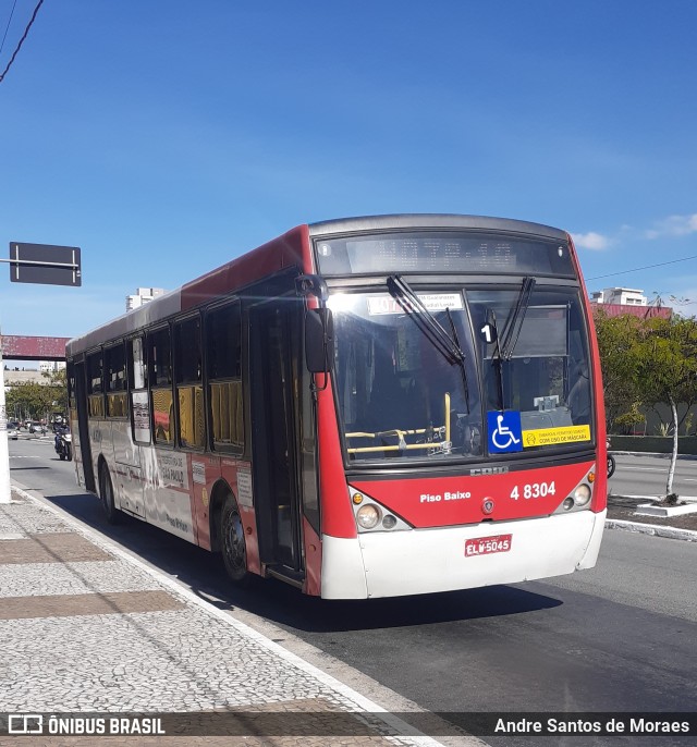 Express Transportes Urbanos Ltda 4 8304 na cidade de São Paulo, São Paulo, Brasil, por Andre Santos de Moraes. ID da foto: 8742097.