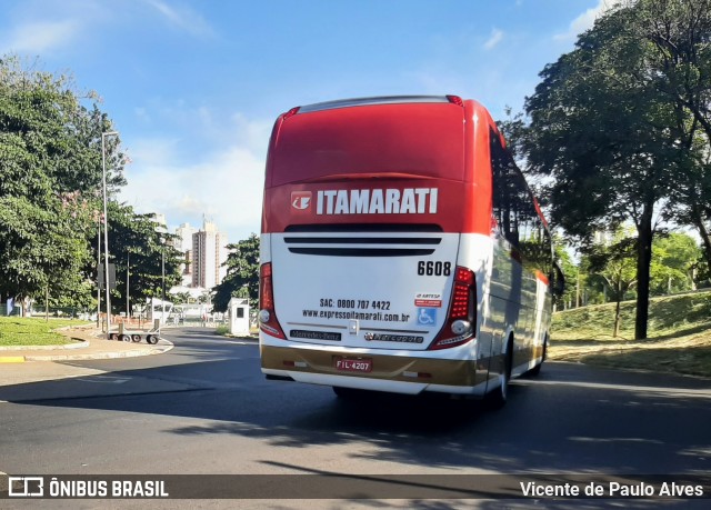 Expresso Itamarati 6608 na cidade de Ribeirão Preto, São Paulo, Brasil, por Vicente de Paulo Alves. ID da foto: 8742693.