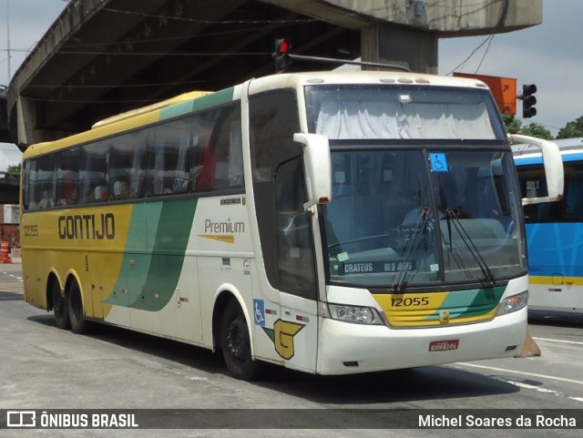 Empresa Gontijo de Transportes 12055 na cidade de Rio de Janeiro, Rio de Janeiro, Brasil, por Michel Soares da Rocha. ID da foto: 8743724.