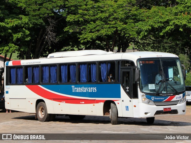 Transtavares Transportes e Turismo 2109 na cidade de Guaraí, Tocantins, Brasil, por João Victor. ID da foto: 8742874.