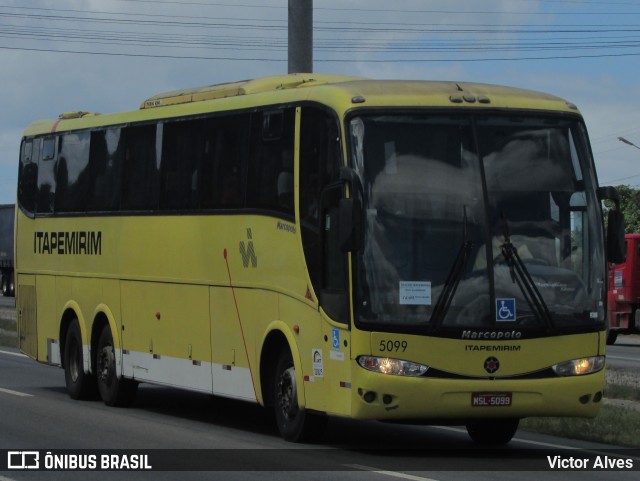 Viação Itapemirim 5099 na cidade de Jaboatão dos Guararapes, Pernambuco, Brasil, por Victor Alves. ID da foto: 8744214.