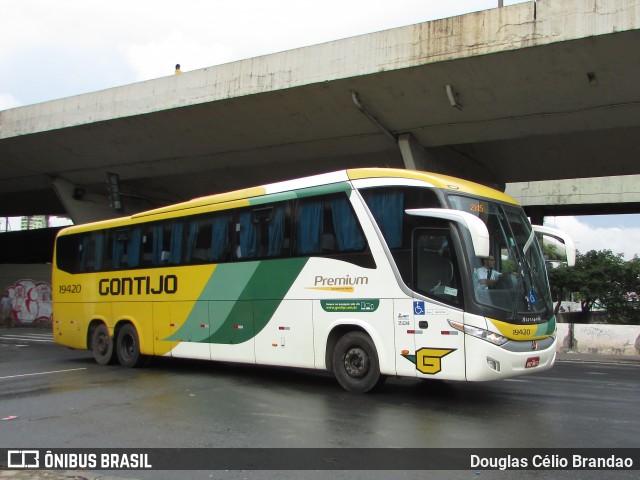 Empresa Gontijo de Transportes 19420 na cidade de Belo Horizonte, Minas Gerais, Brasil, por Douglas Célio Brandao. ID da foto: 8744014.