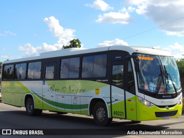 Rio Negro Fretamento e Turismo 49221 na cidade de Belo Horizonte, Minas Gerais, Brasil, por Adão Raimundo Marcelino. ID da foto: 8699264.