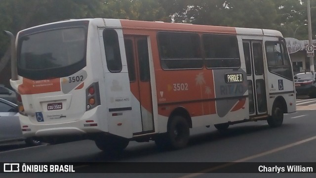 Turb Transporte Urbano 3502 na cidade de Ribeirão Preto, São Paulo, Brasil, por Charlys William. Número da foto: #8697260.