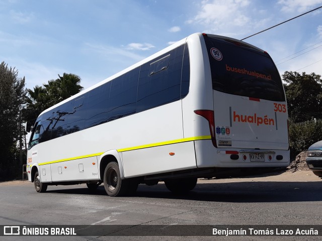 Buses Hualpén 303 na cidade de Padre Hurtado, Talagante, Metropolitana de Santiago, Chile, por Benjamín Tomás Lazo Acuña. Número da foto: #8698857.