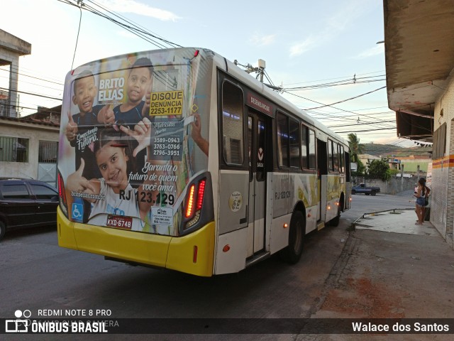 Viação Nilopolitana RJ 123.129 na cidade de Nova Iguaçu, Rio de Janeiro, Brasil, por Walace dos Santos. ID da foto: 8698075.