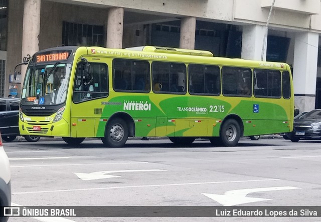 Santo Antônio Transportes Niterói 2.2.115 na cidade de Niterói, Rio de Janeiro, Brasil, por Luiz Eduardo Lopes da Silva. ID da foto: 8697402.