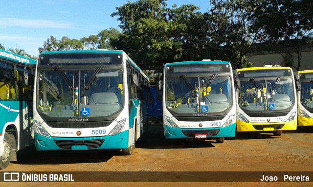 Viação Sorriso de Minas 5009 na cidade de Uberlândia, Minas Gerais, Brasil, por Joao   Pereira. ID da foto: 8698573.