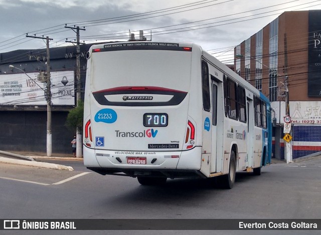 Santa Zita Transportes Coletivos 21233 na cidade de Cariacica, Espírito Santo, Brasil, por Everton Costa Goltara. Número da foto: #8697538.