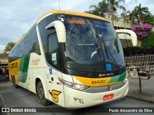 Empresa Gontijo de Transportes 19420 na cidade de Belo Horizonte, Minas Gerais, Brasil, por Paulo Alexandre da Silva. ID da foto: 8698837.