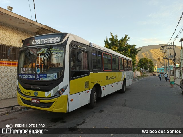 Viação Nilopolitana RJ 123.129 na cidade de Nova Iguaçu, Rio de Janeiro, Brasil, por Walace dos Santos. Número da foto: #8698073.