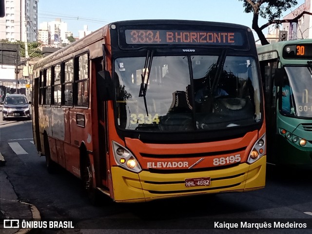 Viação Novo Retiro 88195 na cidade de Belo Horizonte, Minas Gerais, Brasil, por Kaique Marquês Medeiros . ID da foto: 8697553.