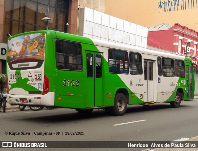 VB Transportes e Turismo 3192 na cidade de Campinas, São Paulo, Brasil, por Henrique Alves de Paula Silva. ID da foto: 8697770.