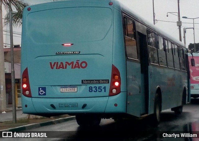 Empresa de Transporte Coletivo Viamão 8351 na cidade de Alvorada, Rio Grande do Sul, Brasil, por Charlys William. ID da foto: 8697272.