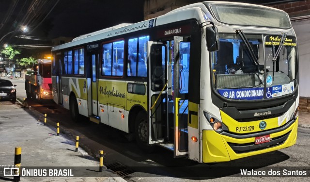 Viação Nilopolitana RJ 123.129 na cidade de Nilópolis, Rio de Janeiro, Brasil, por Walace dos Santos. Número da foto: #8698078.