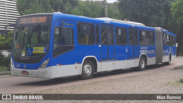 SOPAL - Sociedade de Ônibus Porto-Alegrense Ltda. 6767 na cidade de Porto Alegre, Rio Grande do Sul, Brasil, por Max Ramos. ID da foto: 8746889.